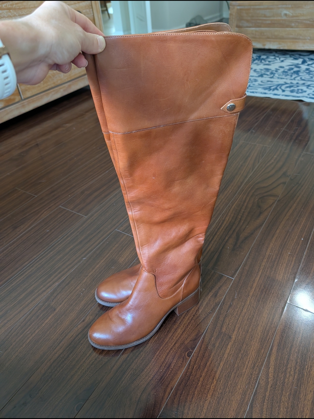 Karmenn Leather Over-The-Knee Riding Boots By INC International